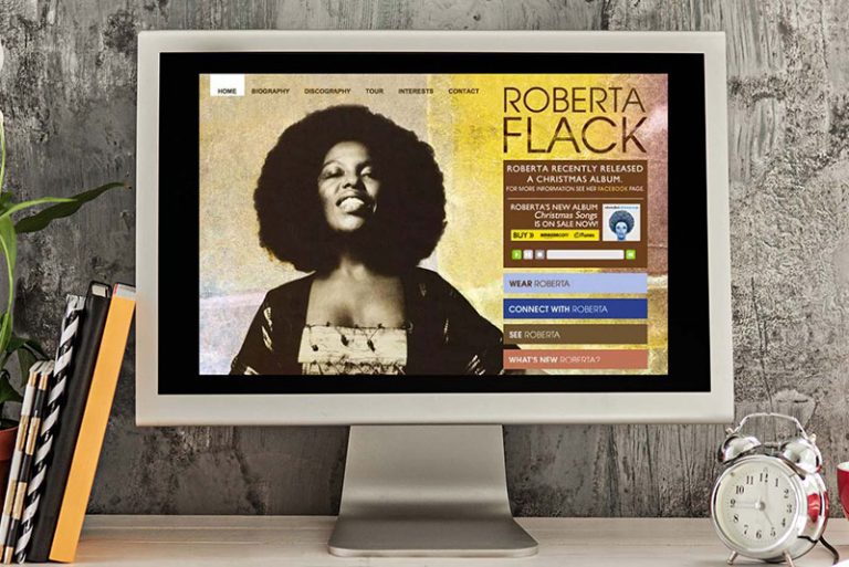 Roberta Flack website revamp